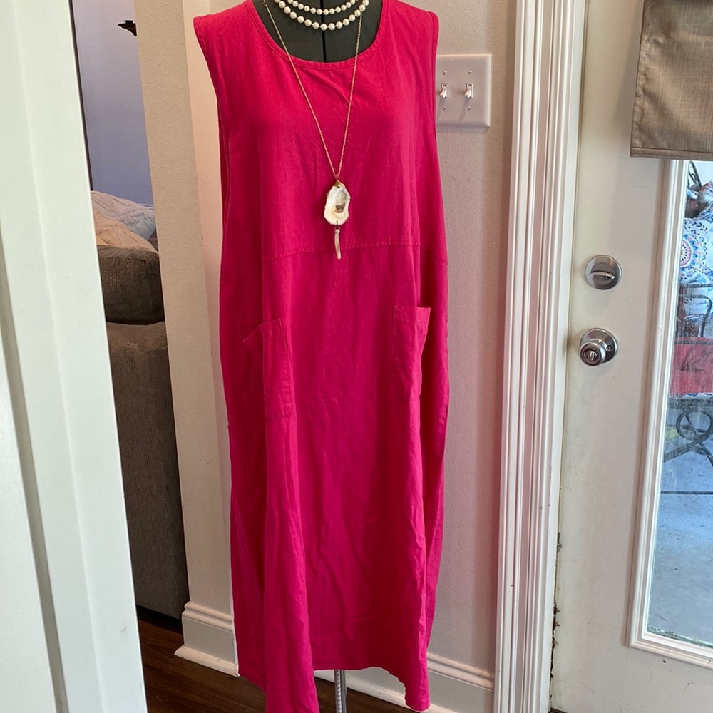 Susan Graver sleeveless 3X maxi pockets